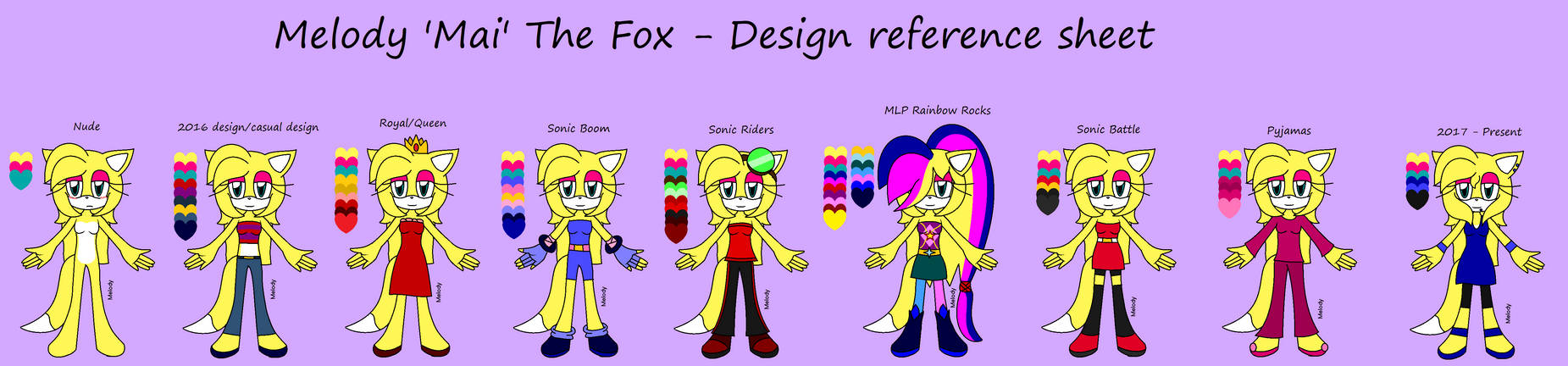 Melody's Reference sheet