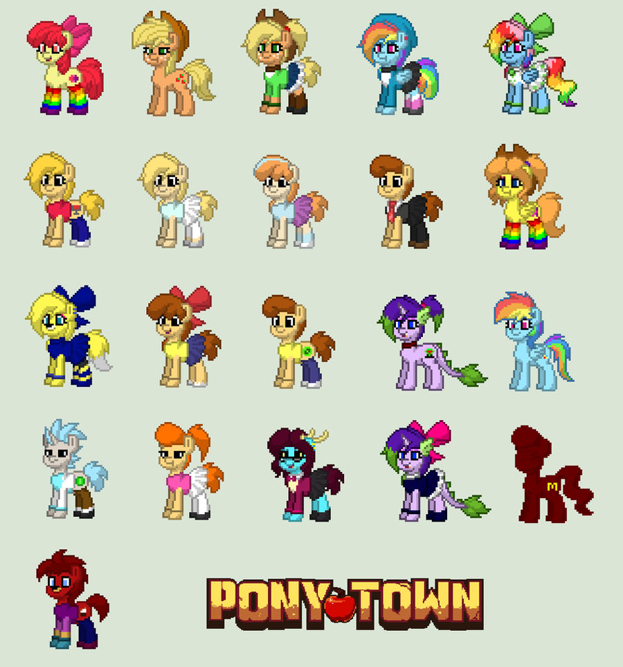Pony Town characters I play as by XMelimoo2000X on DeviantArt