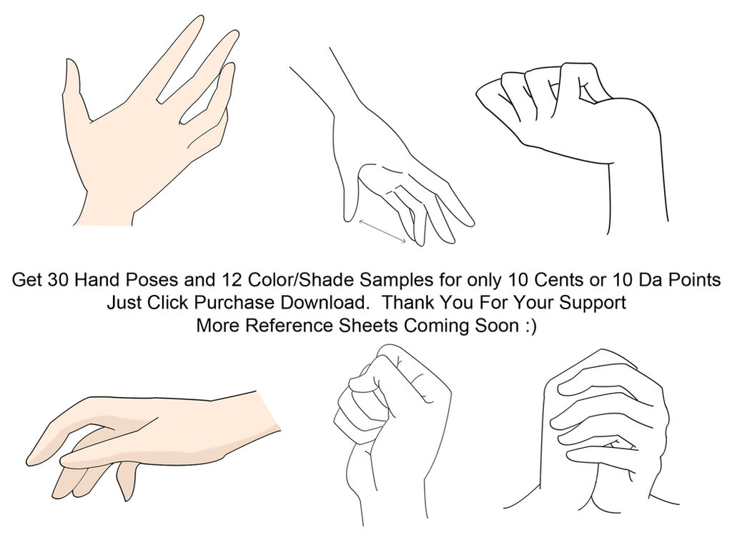 Anime Hands Hands on hips reference sheet. anime hands