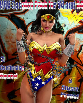 Wonder Woman Cosplay Pack For V4 and A4