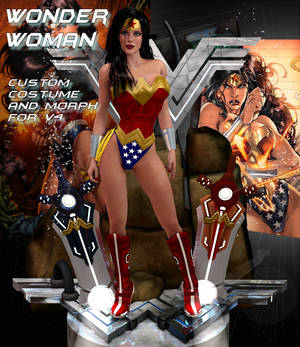 Wonder Woman custom morph and costume for V4