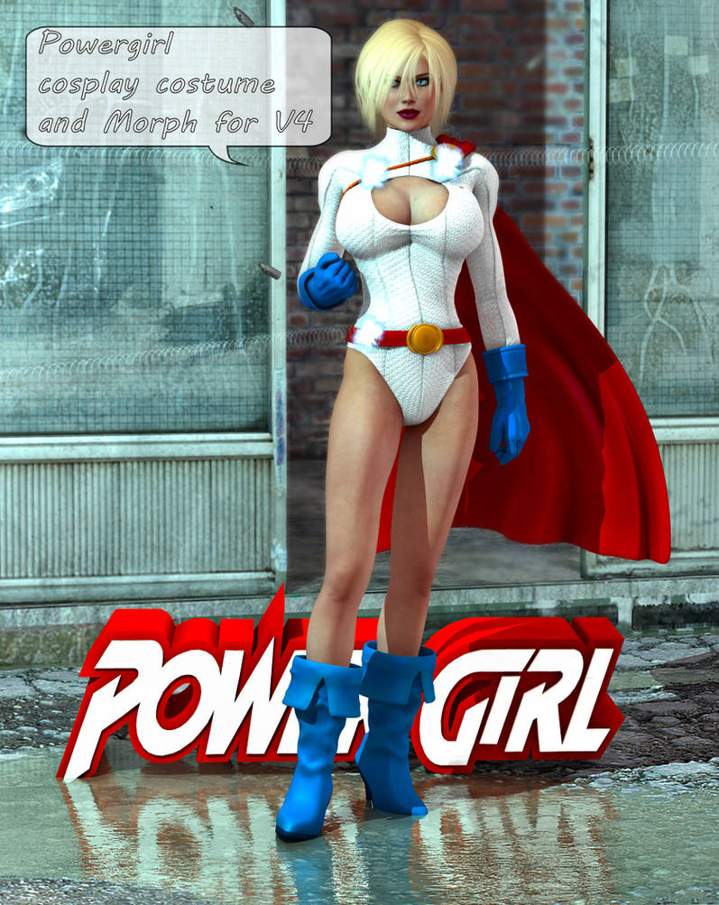 Powergirl Custom Cosplay For V4