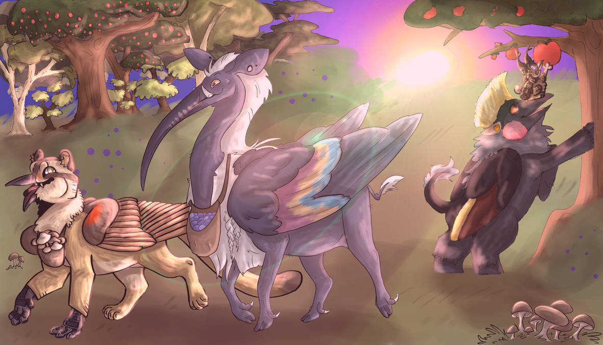 Foraging Character We're going foraging, fellas! (Collab) by T0sknir on DeviantArt