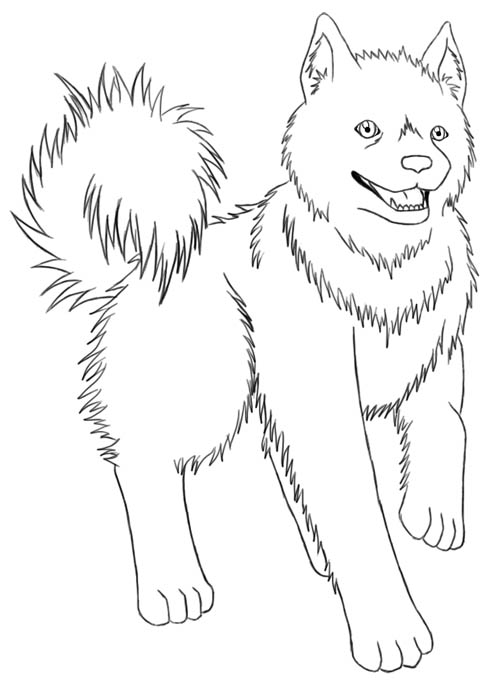 Hiro the Ainu - lineart