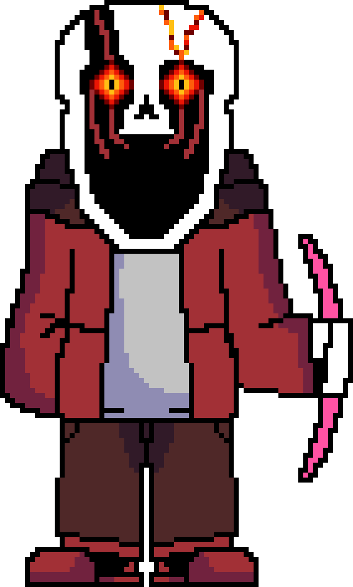 Fallen vhs sans pixel art