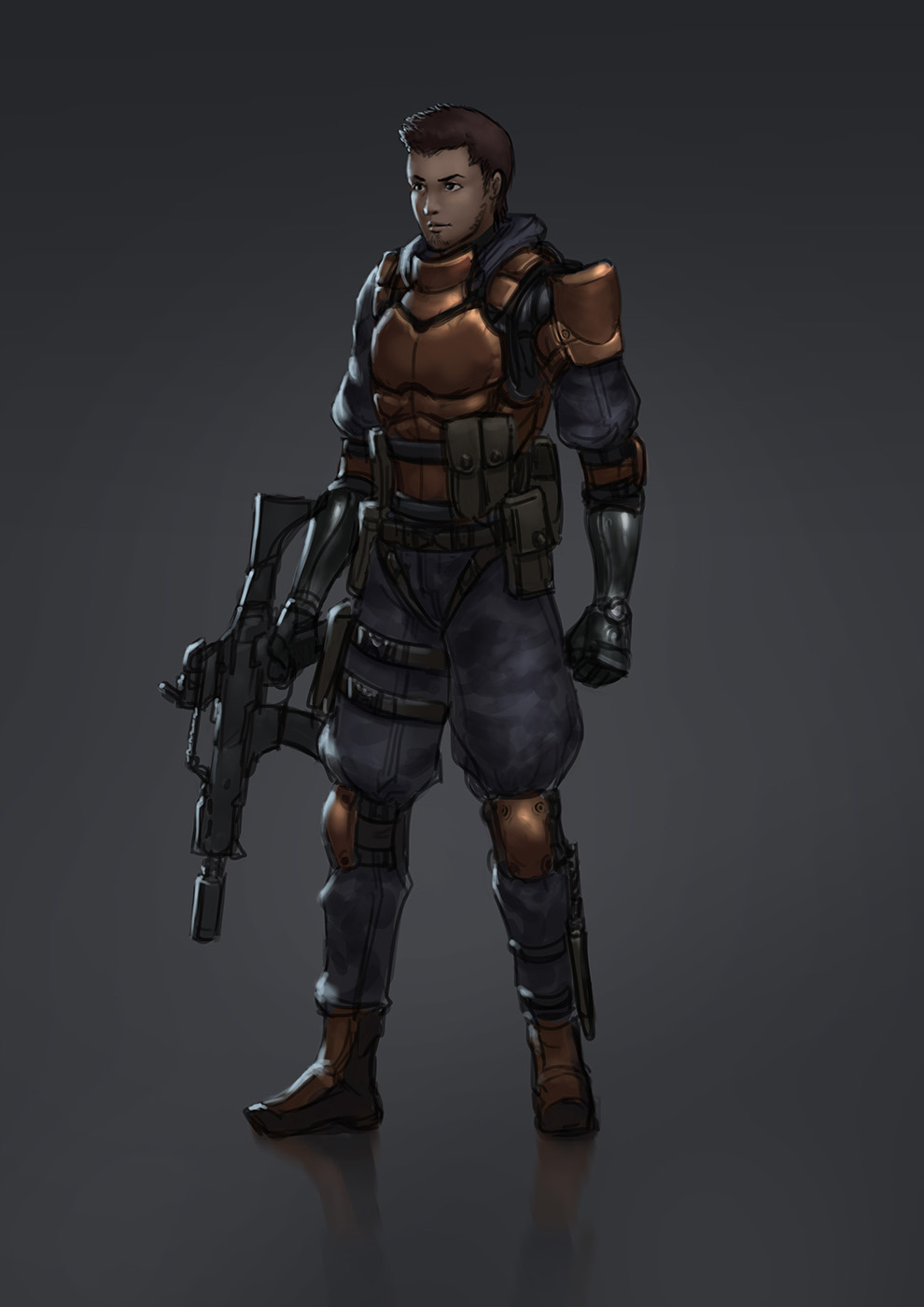 Mercenary concept inspired by Metal Gear Series!