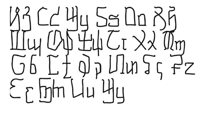 Khazakh Alphabet Lore? by LetterDeh on DeviantArt