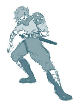 Ninja Warrior Sketch