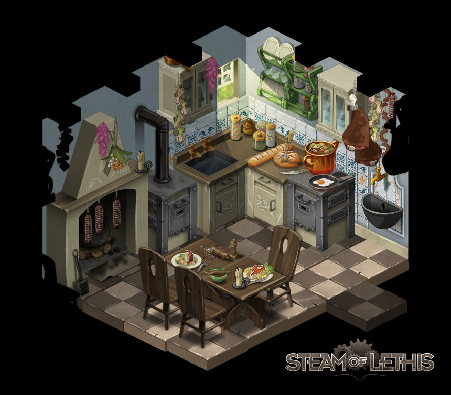 Kitchen by Steam-of-Lethis on DeviantArt