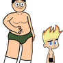 Calvin Browski And Johnny Test His Underwear