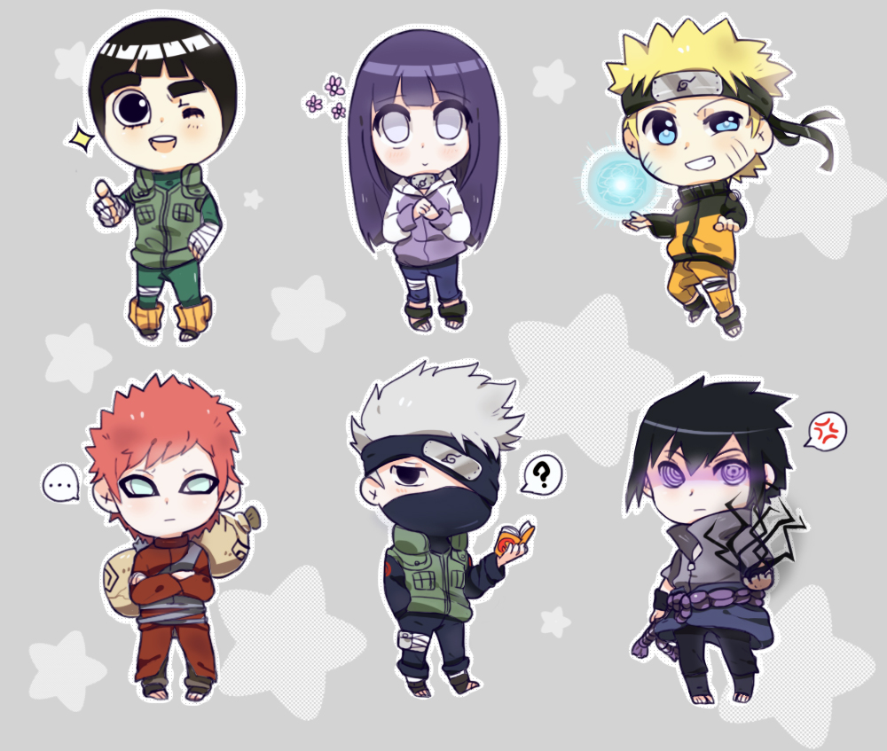 Naruto chibi stickers by osu24-7 on DeviantArt