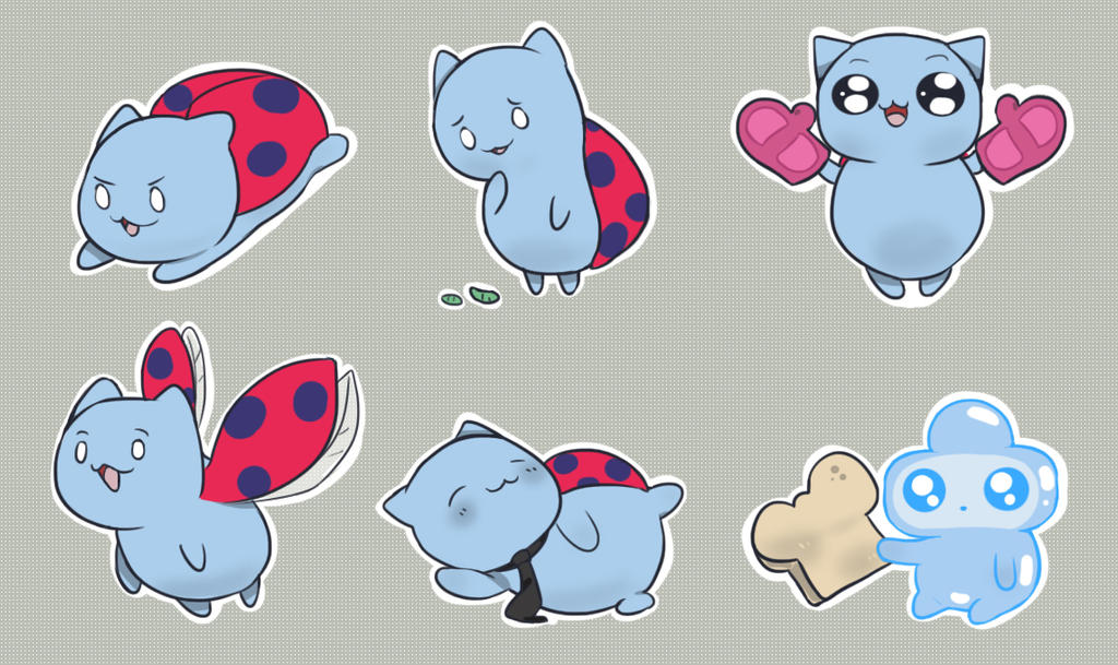 catbug and jellykid stickers by osu24-7 on DeviantArt