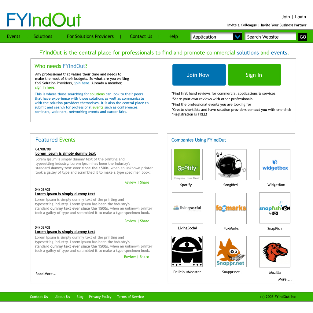 fyndout webdesign