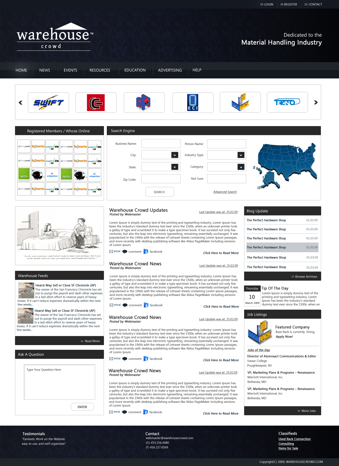 material handling warehouse