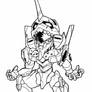 SD Eva unit 01 lineart