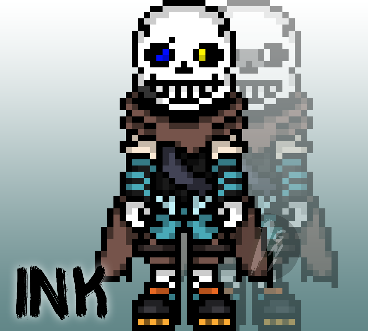 Pixilart - (Battle Sprite) Sans V7 by Isas-Studio