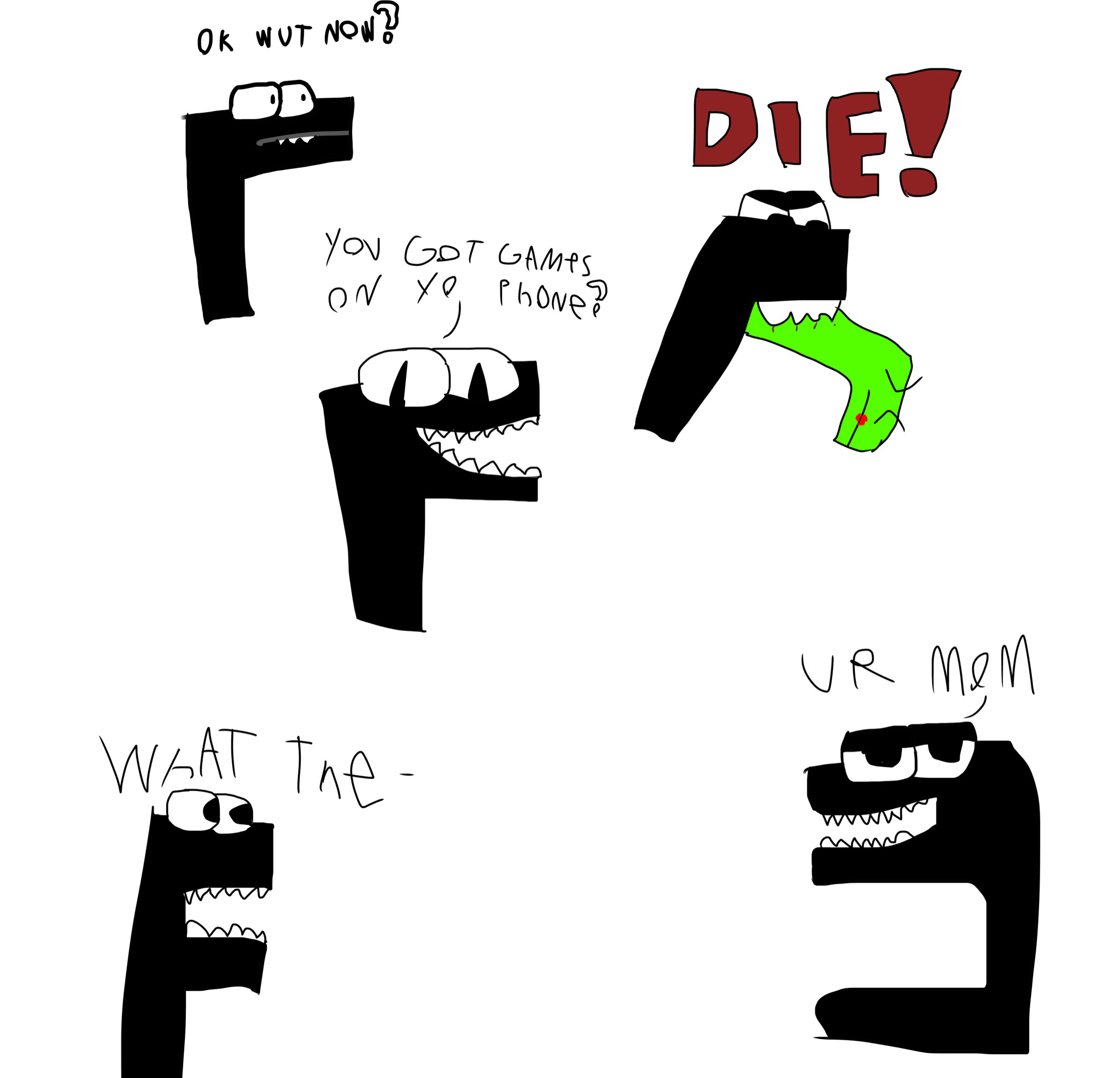 F (Alphabet Lore) by FXMaF on DeviantArt