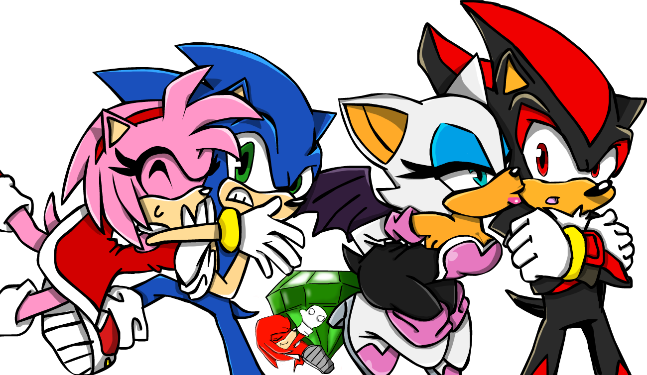 Sonic and shadow by anathewerehog on DeviantArt