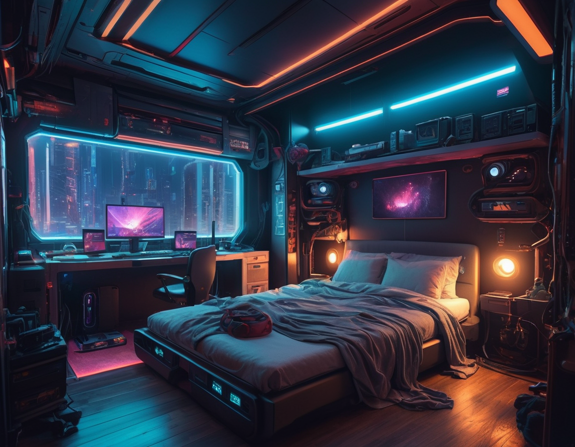 Cozy Cyberpunk Apartment/Bedroom by WitcherClaw on DeviantArt