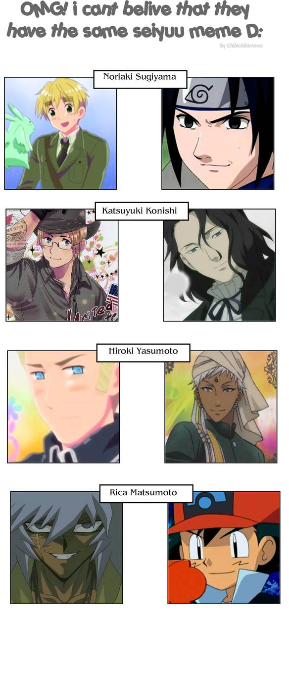 +meme+ Same seiyuu chibi ver by chibichibimana on DeviantArt