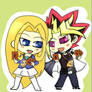 Iris and Yami One Coin Figure