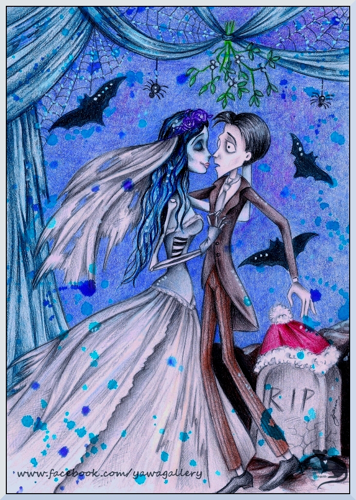 You may kiss the bride (Corpse Bride fanart)
