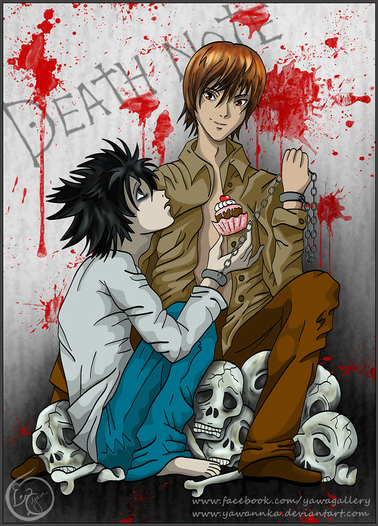 L And Light Death Note Fanart Digital By Yawannka On DeviantArt l-and-light-death-note-fanart-digital-by-yawannka-on-deviantart