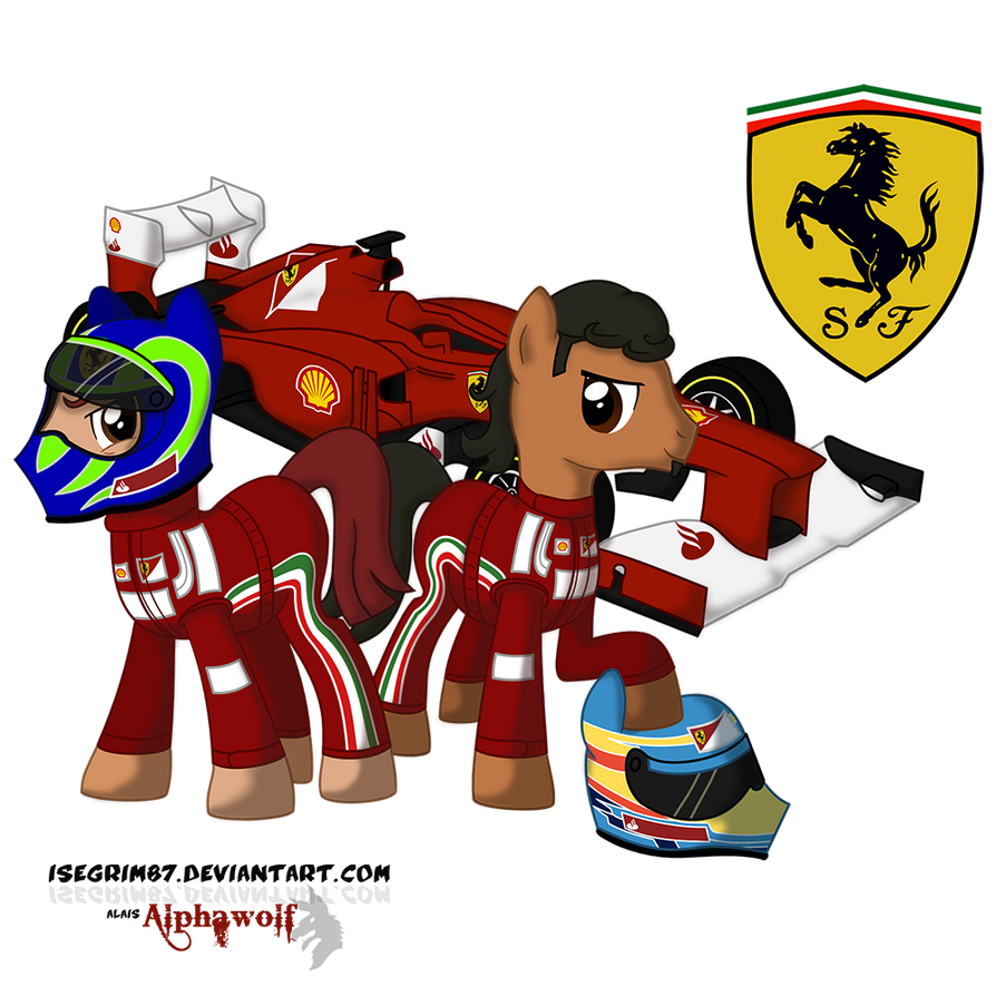 Animal Riding Formula 1 F1-Ponies - Ferrari by Isegrim87 on DeviantArt