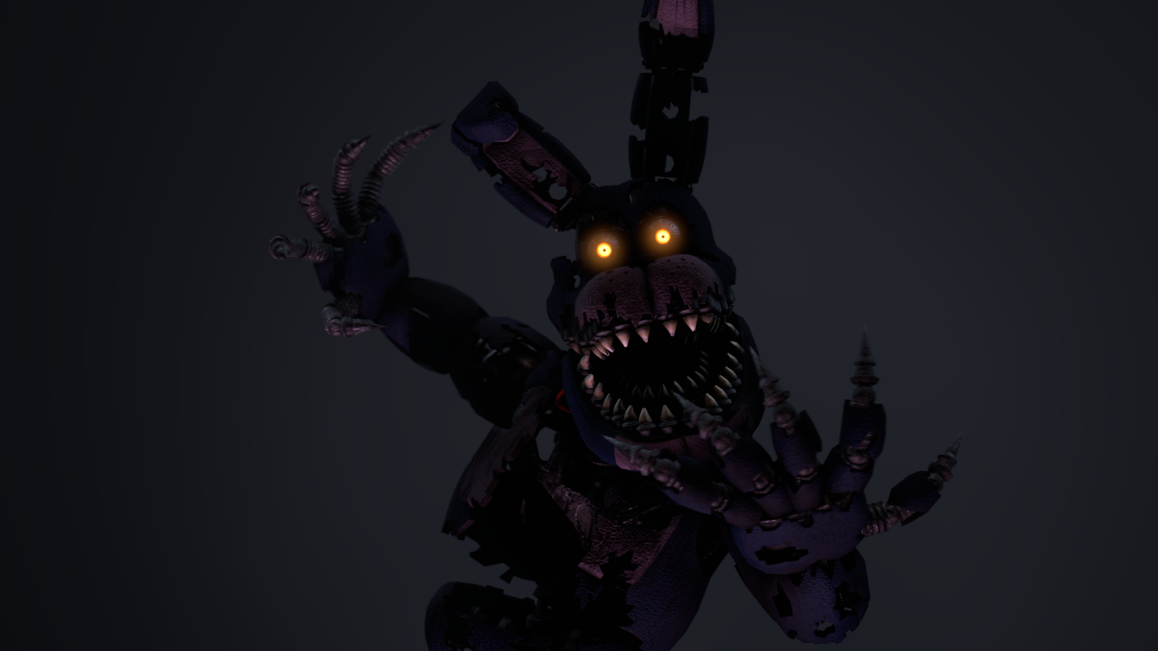 Wallpaper Nightmare Bonnie (FNAF-C4D) by TheRayan2802 on DeviantArt