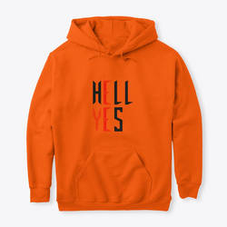 HELL YES Graphic Design Pullover Hoodie from INK