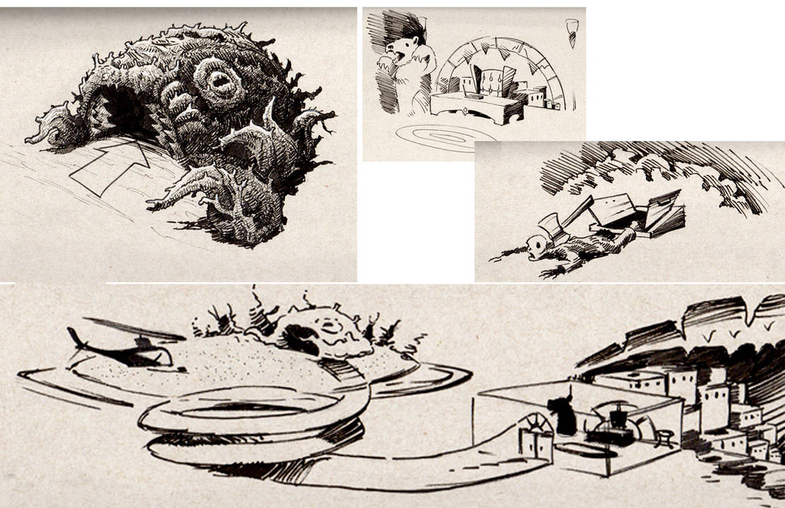 Level Design Sketch Sheet 1 by MisterBlackwood on DeviantArt