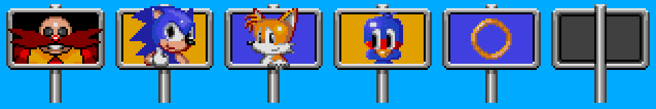Sonic Fall Sign Posts Sonic Chaos Sign Posts (16-bit) by Antonio1407 on DeviantArt