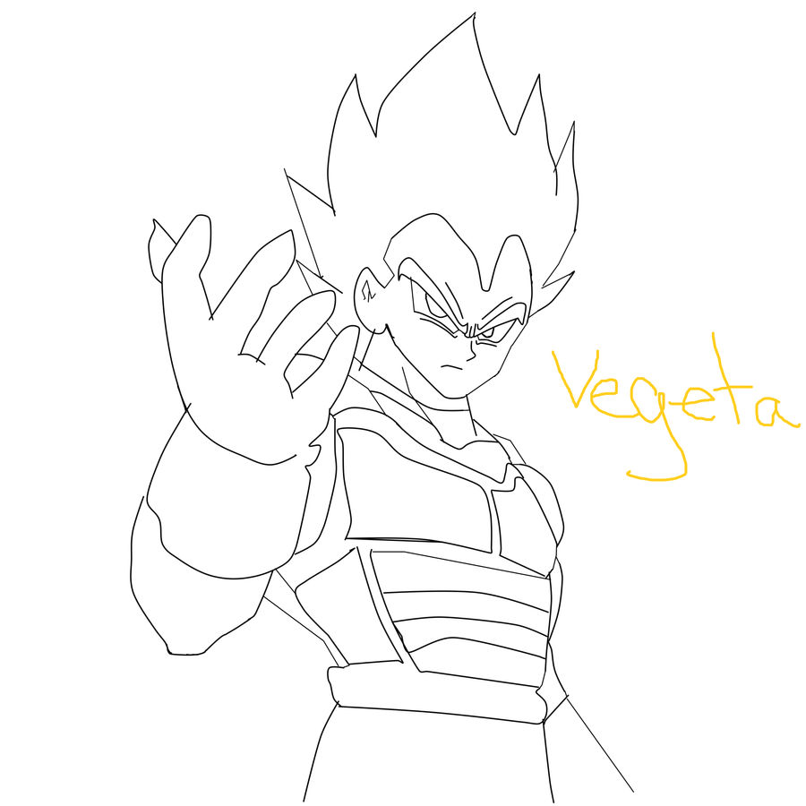 Vegeta Line art