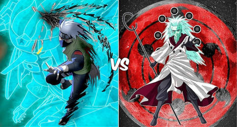 DMS Rikudo Kakashi vs Juubi jinchuriki Madara