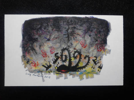 Cave painting, 4 x 2.5 inches