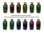 12 New Potion Flacons