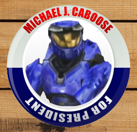 Caboose for President Badge