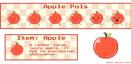 pixel apples