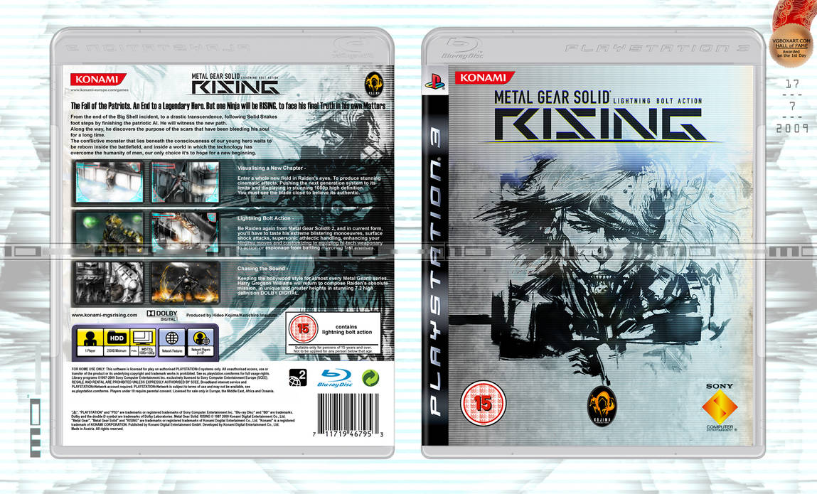 Mgs Rising Remake Metal Gear Solid RISING Cover by NurBoyXVI on DeviantArt
