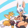 Cheer Squad Rouge and Tails
