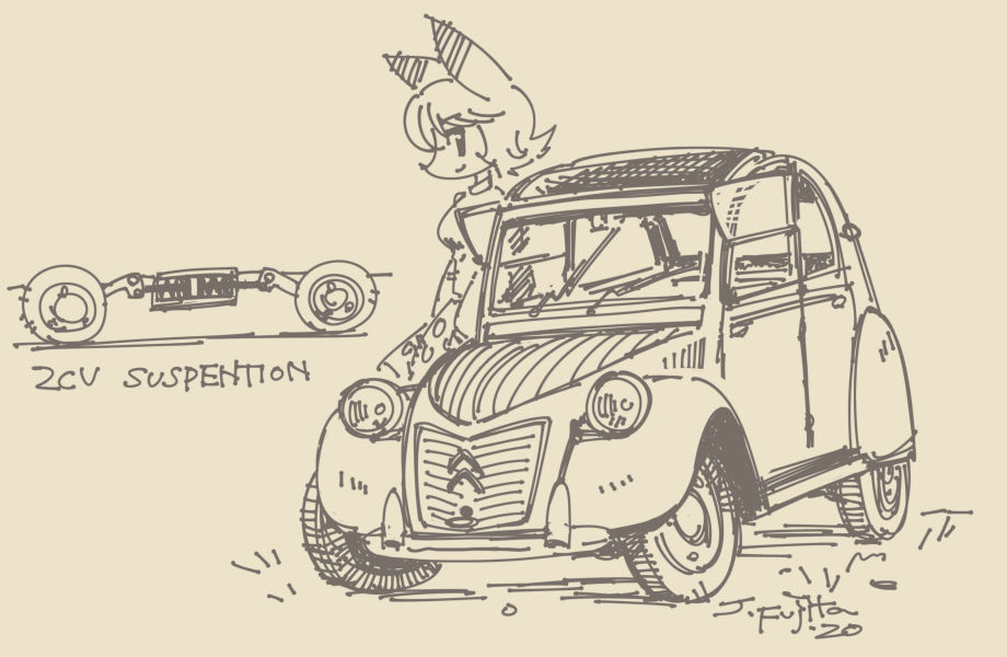 Citroen 2cv by j-fujita on DeviantArt
