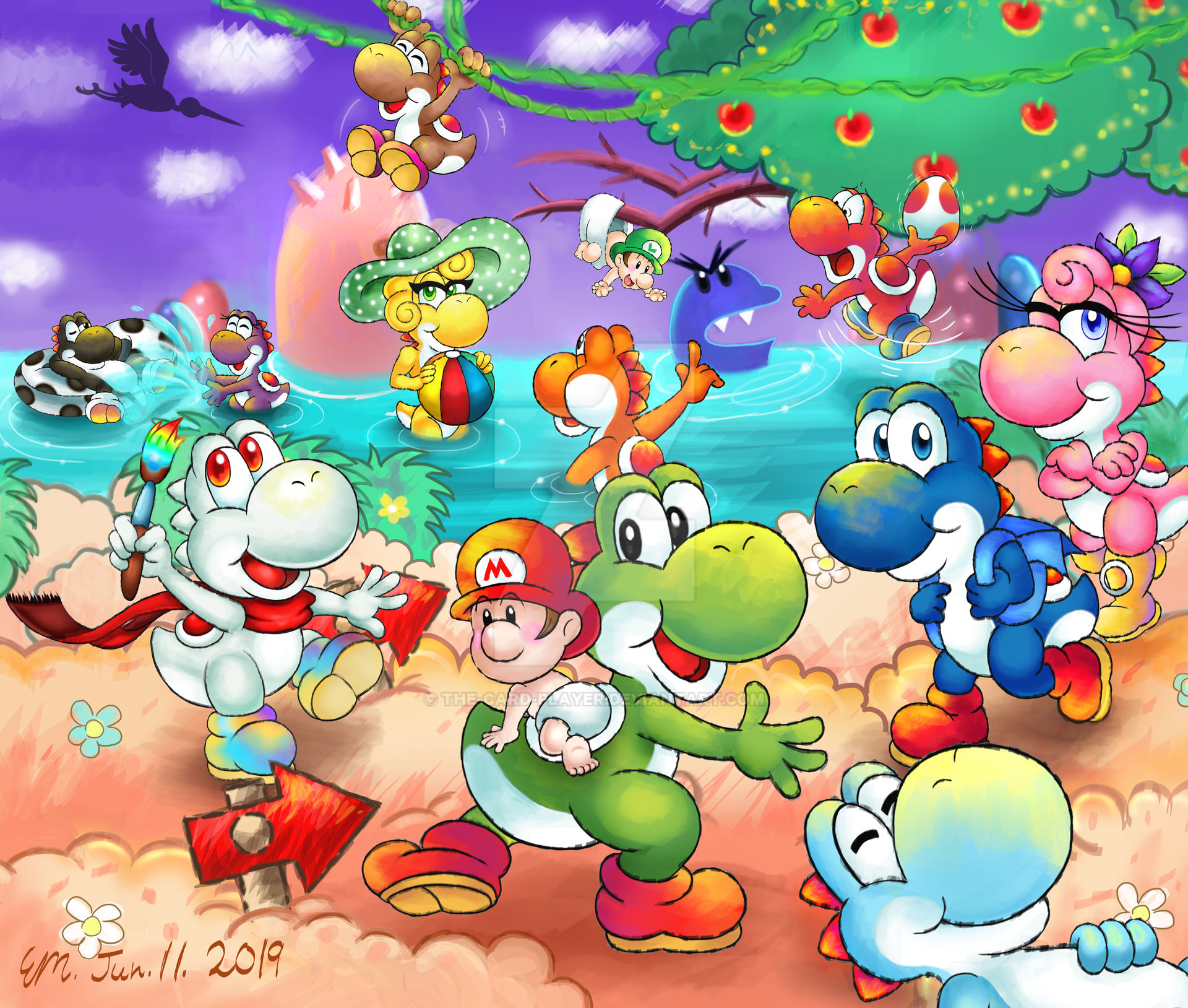 Yoshi's Island Fiesta by The-Card-Player on DeviantArt