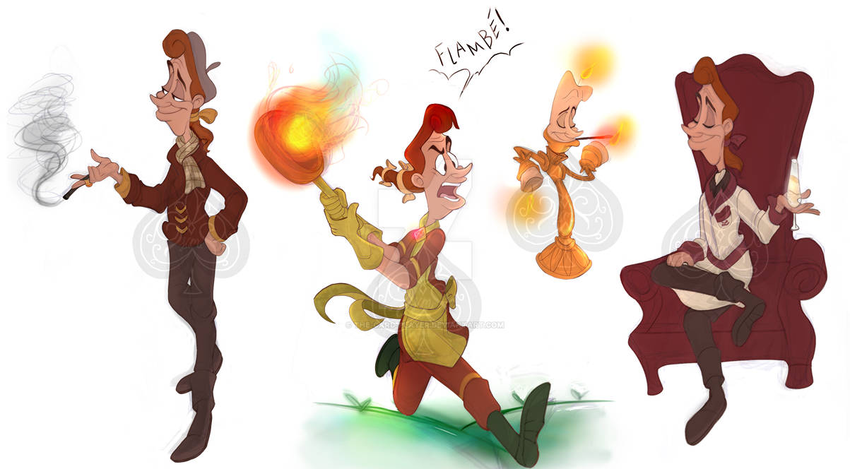 Lumiere Doodles - Colored by The-Card-Player on DeviantArt