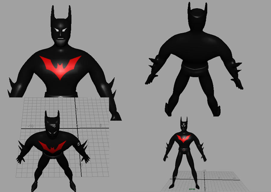 Batman Beyond Cartoon 3d model views by ft033 on DeviantArt