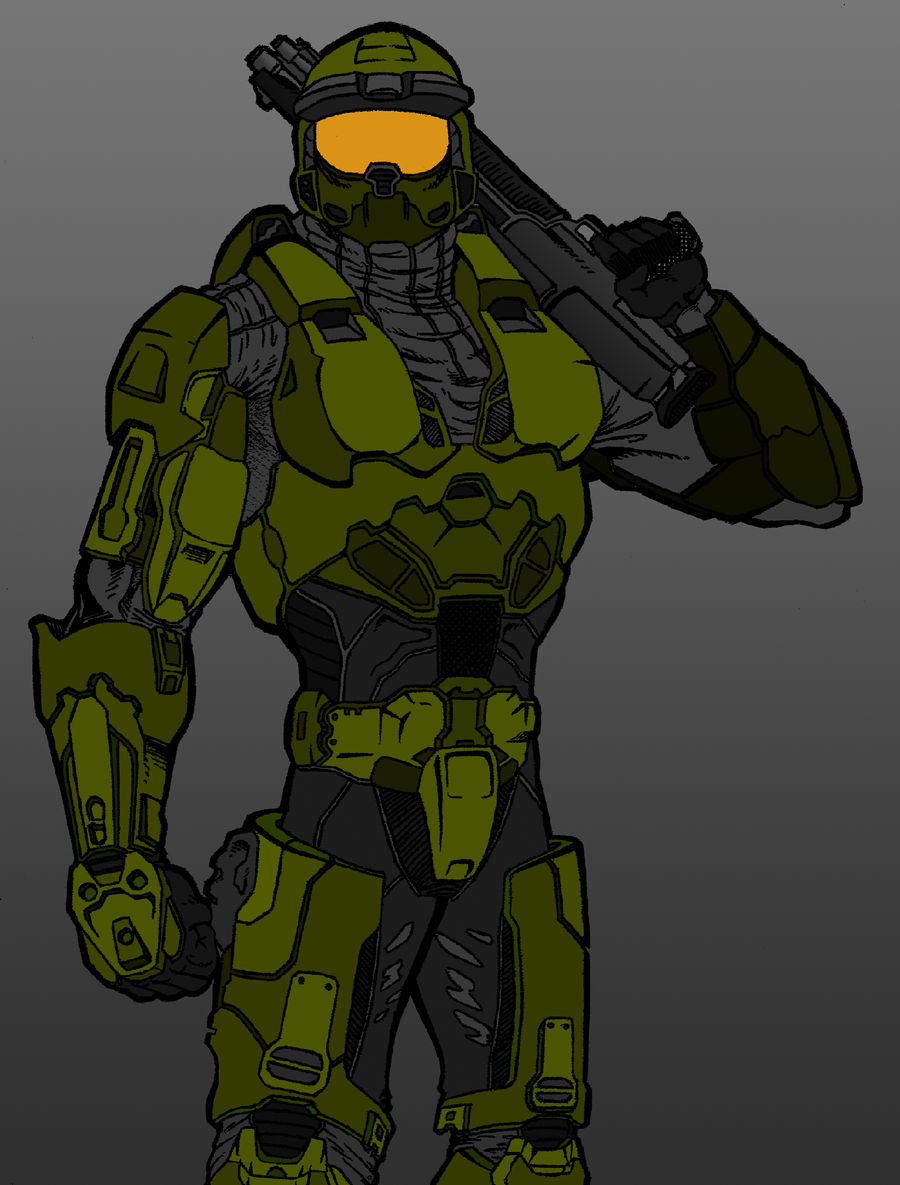 Master Chief Line Master Chief Line Color-in by jdev17 on DeviantArt