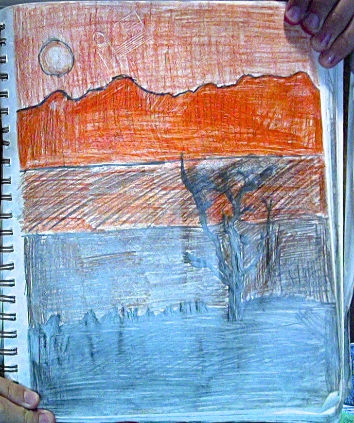 OrangeDesert + Dark Foreground drawing (Unflipped)