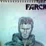 Ajay Ghale + Far Cry 4 logo drawing (Unflipped)