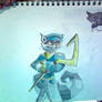Sly Cooper + Sly logo drawing (Unflipped)