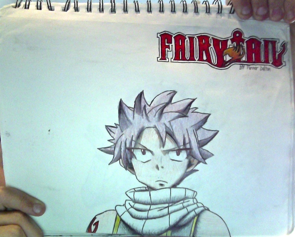 NatsuDragneel + FairyTail logo drawing (Unflipped)