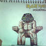 E.#5+IronMaiden:Powerslave logo drawing(Unflipped)
